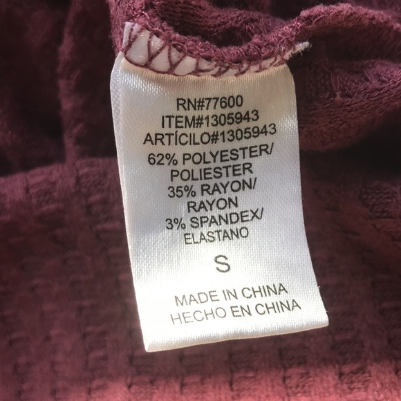 CHASER Thermal Waffle Knit long sleeve shirt Small - Picture 9 of 9